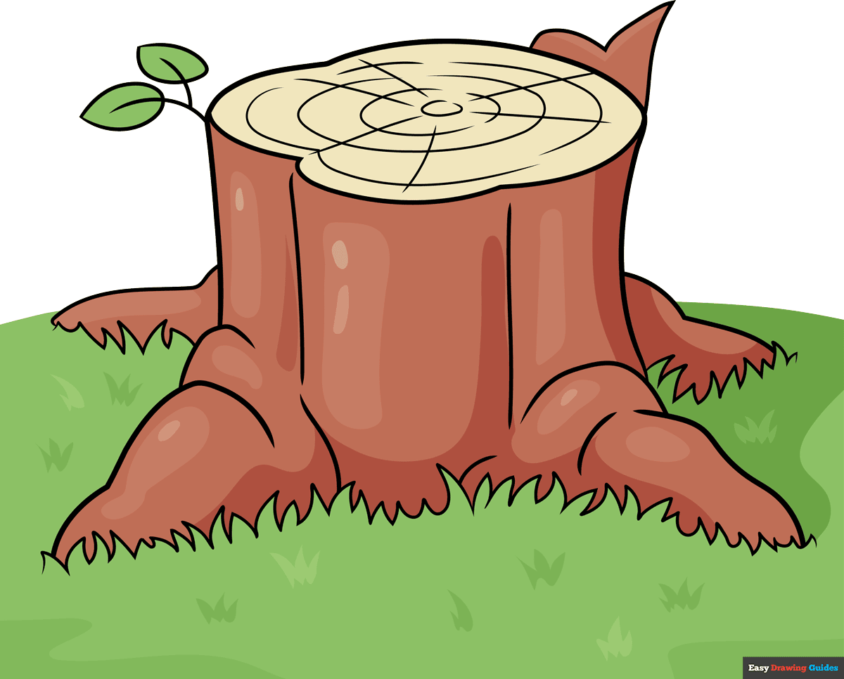 How to Draw a Tree Stump Featured Image
