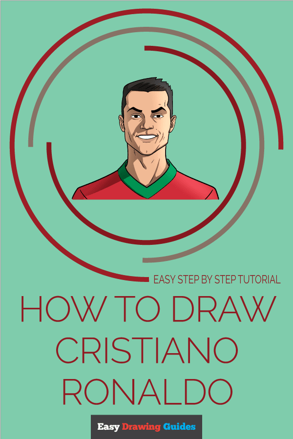 How to Draw Cristiano Ronaldo Pinterest Image
