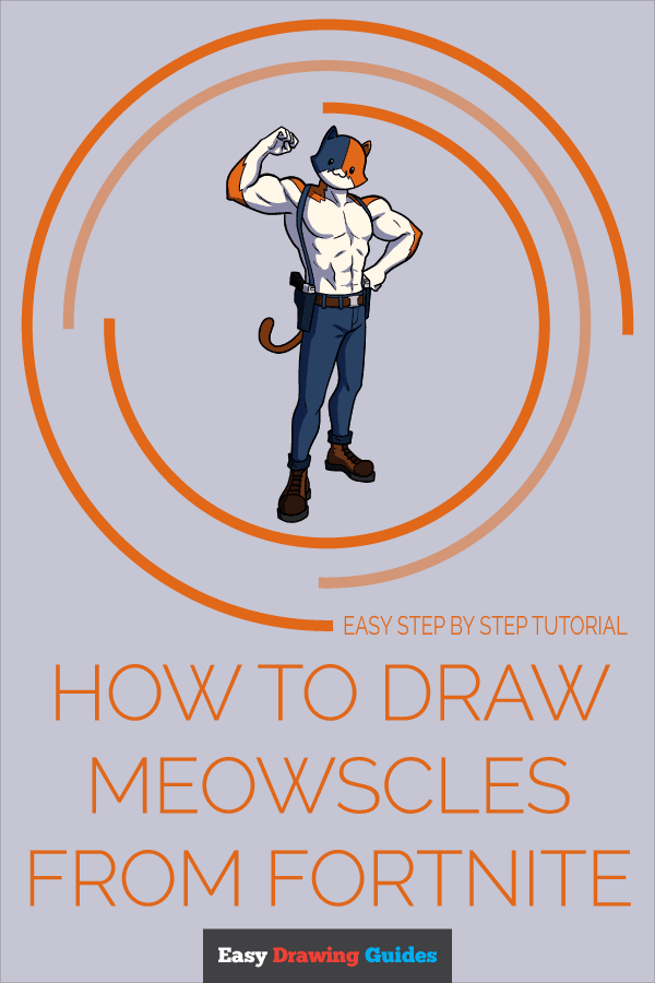 How to Draw Meowscles from Fortnite Pinterest Image