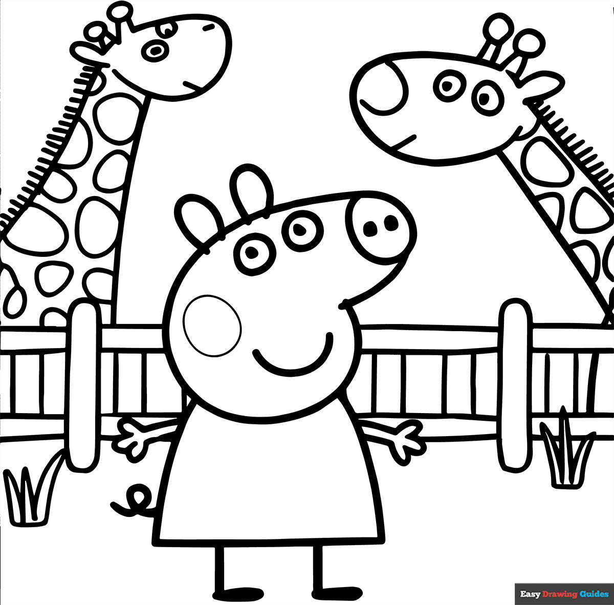 Peppa Pig Coloring Pages Printable Pdf 2025 All For One