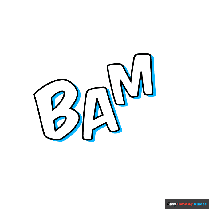 Pop Art step-by-step drawing tutorial: step 2
