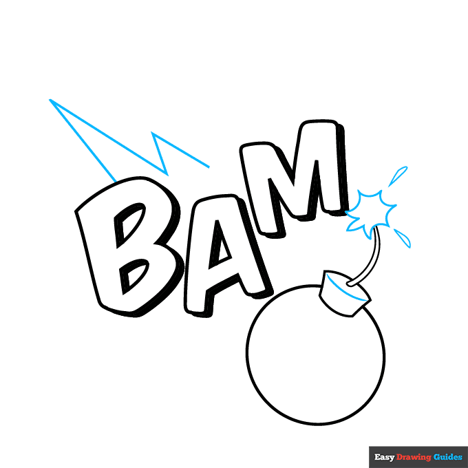 Pop Art step-by-step drawing tutorial: step 4