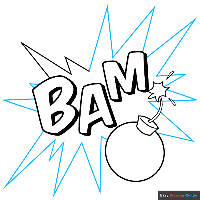 Pop Art step-by-step drawing tutorial: step 5