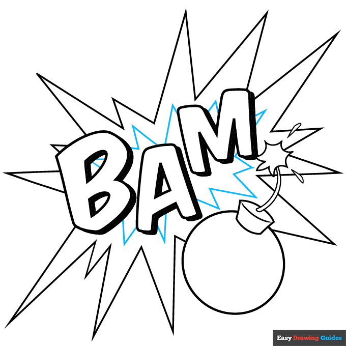 Pop Art step-by-step drawing tutorial: step 6