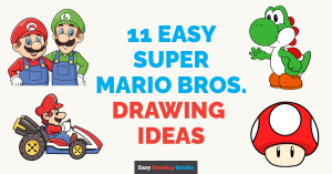 11 Easy Super Mario Bros. Drawing Tutorials for Kids Featured Image