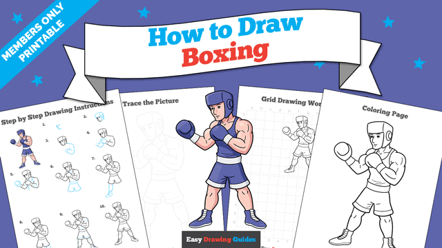 How to Draw Boxing Printable Thumbnail