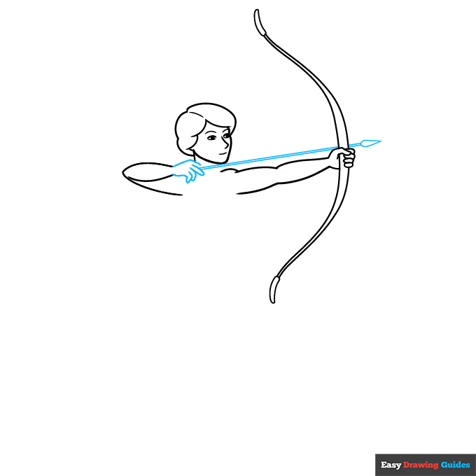 Archer step-by-step drawing tutorial: step 5