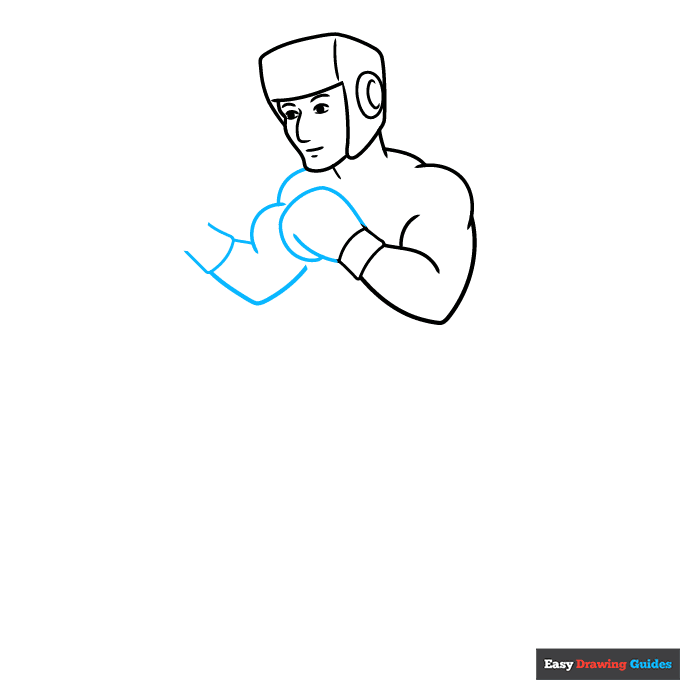 Boxing step-by-step drawing tutorial: step 4