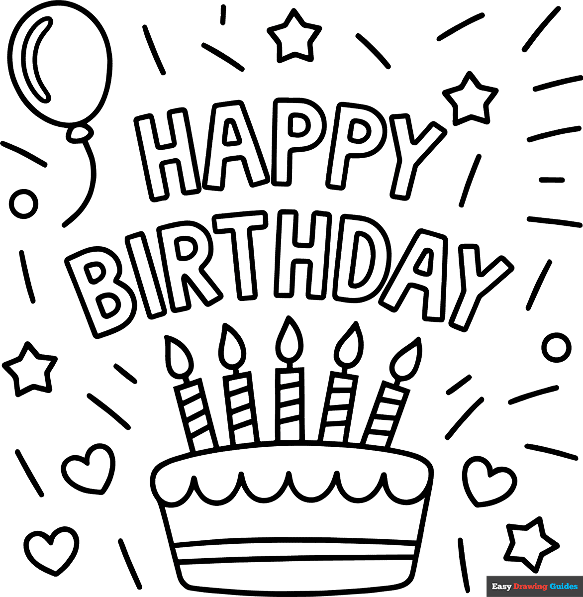 Party Coloring Page