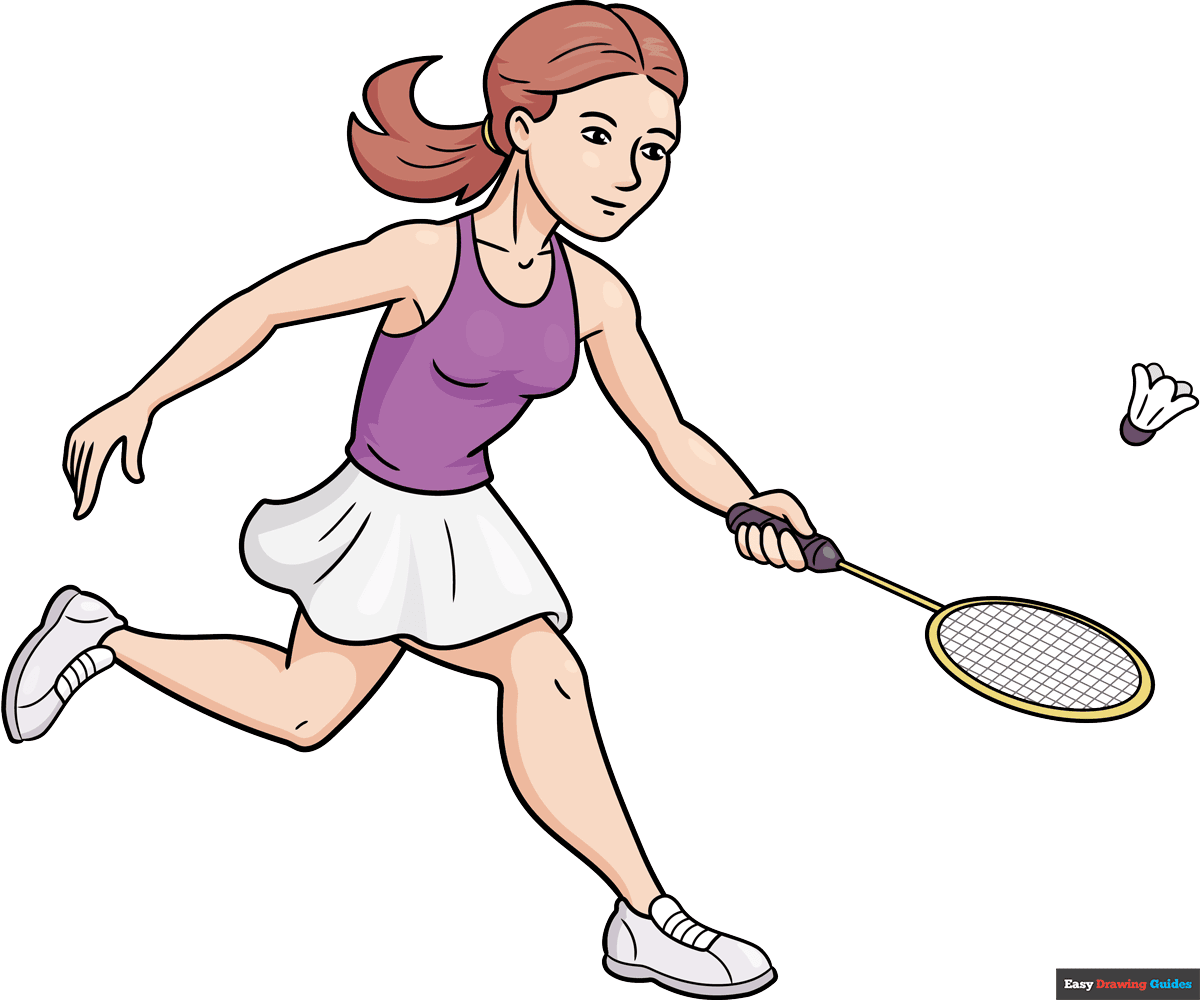 How to Draw a Badminton Player Featured Image