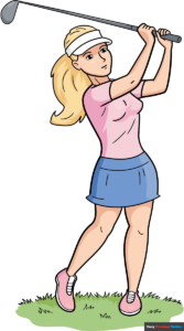 How to Draw a Golf Player Featured Image