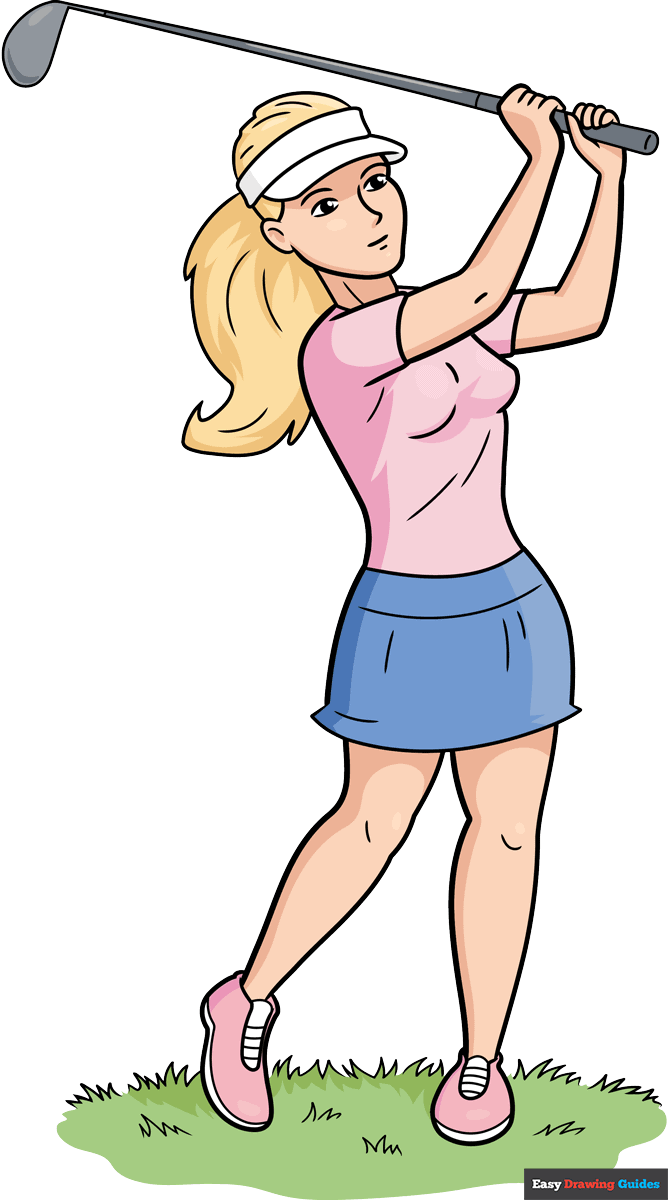 How to Draw a Golf Player Featured Image