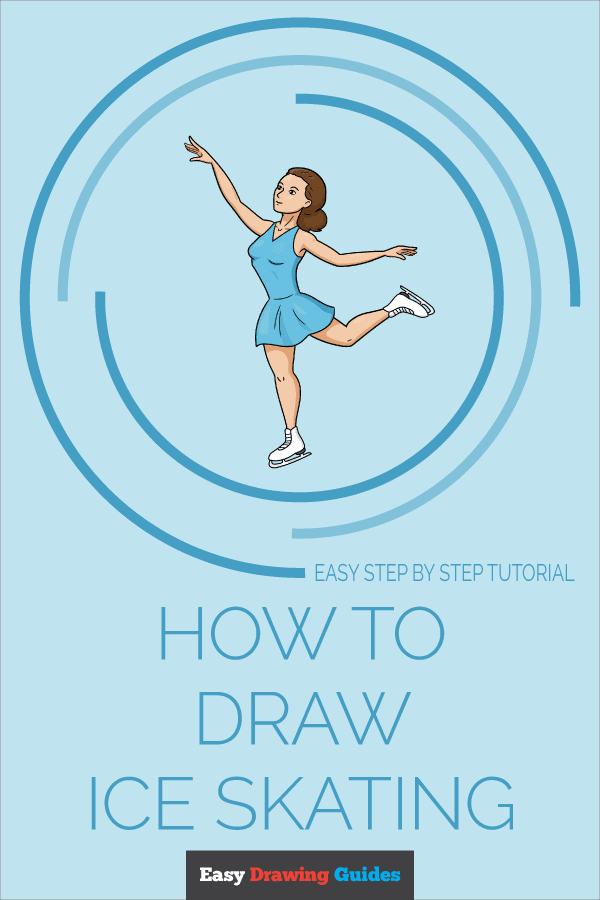 How to Draw Ice Skating Pinterest Image