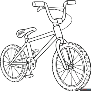 Free Printable BMX Bike Coloring Page