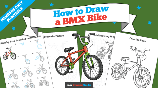 How to Draw a BMX Bike Printable Thumbnail