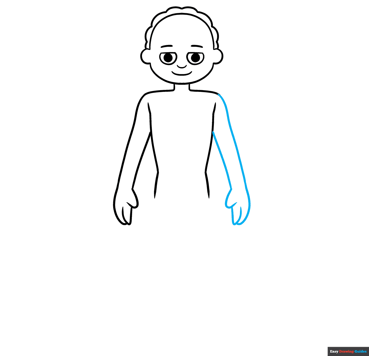 Human Anatomy for Kids step-by-step drawing tutorial: step 4
