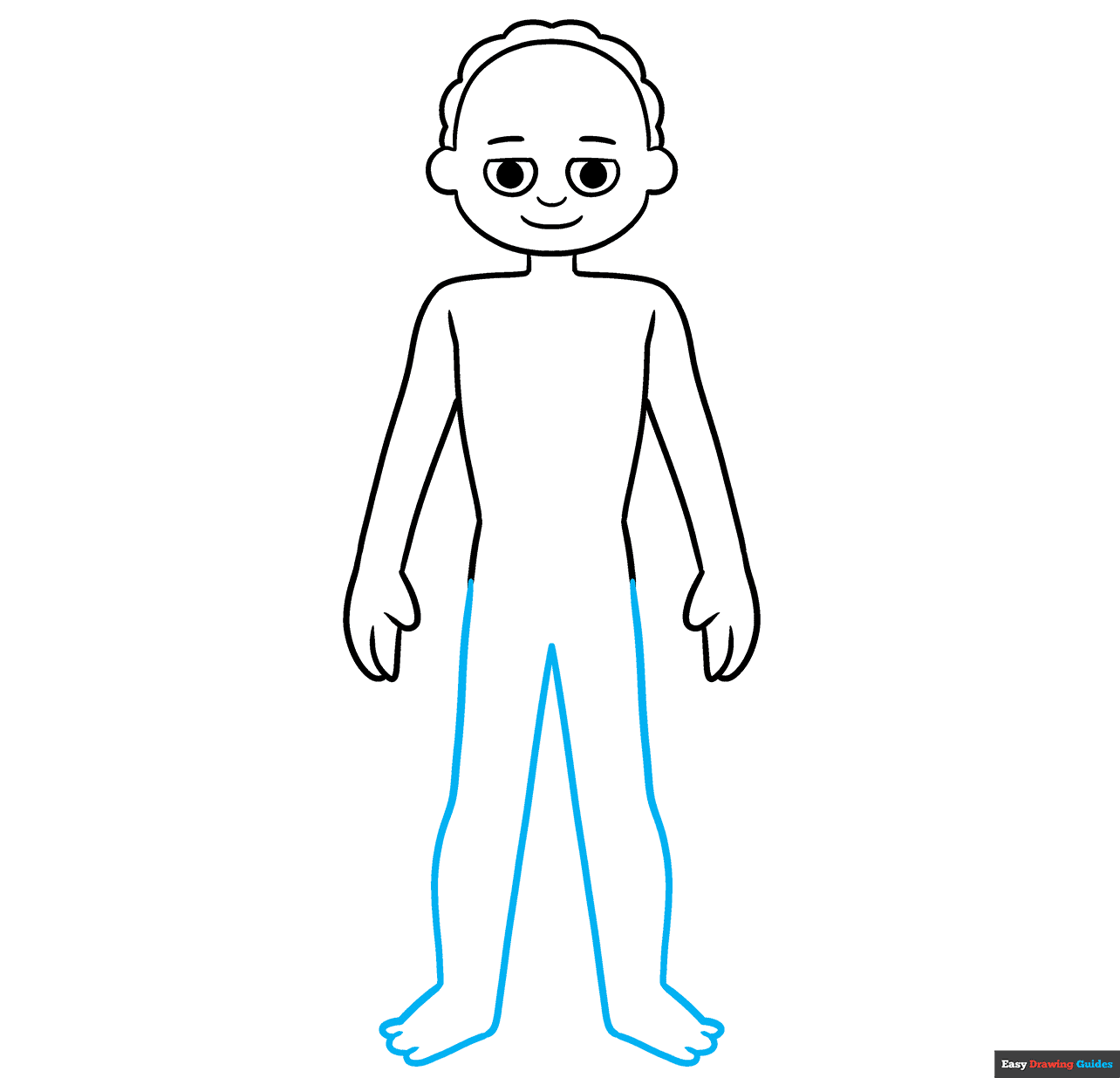Human Anatomy for Kids step-by-step drawing tutorial: step 5