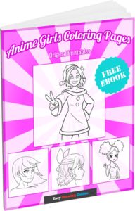 Anime Girls Coloring Pages 3D Cover Image