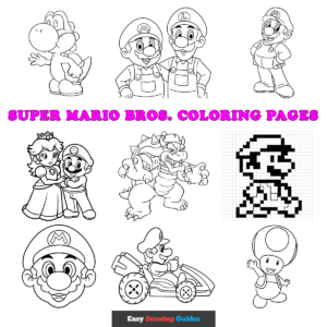 Super Mario Bros. Coloring Pages - Featured Image