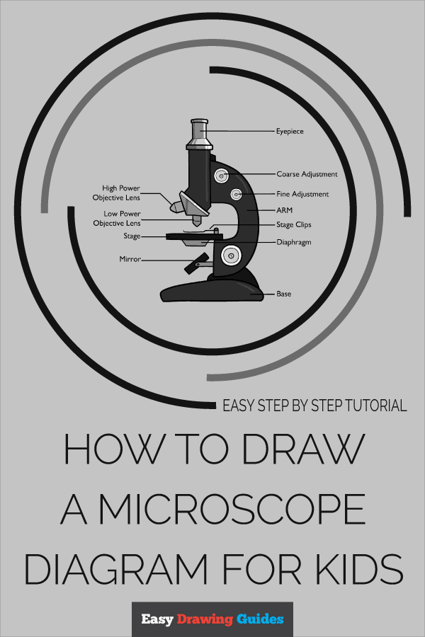 How to Draw a Microscope Diagram for Kids Pinterest Image