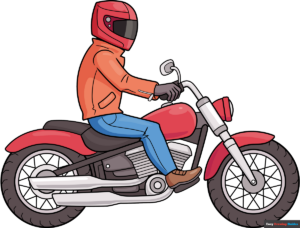 How to Draw a Motorbike Rider Featured Image