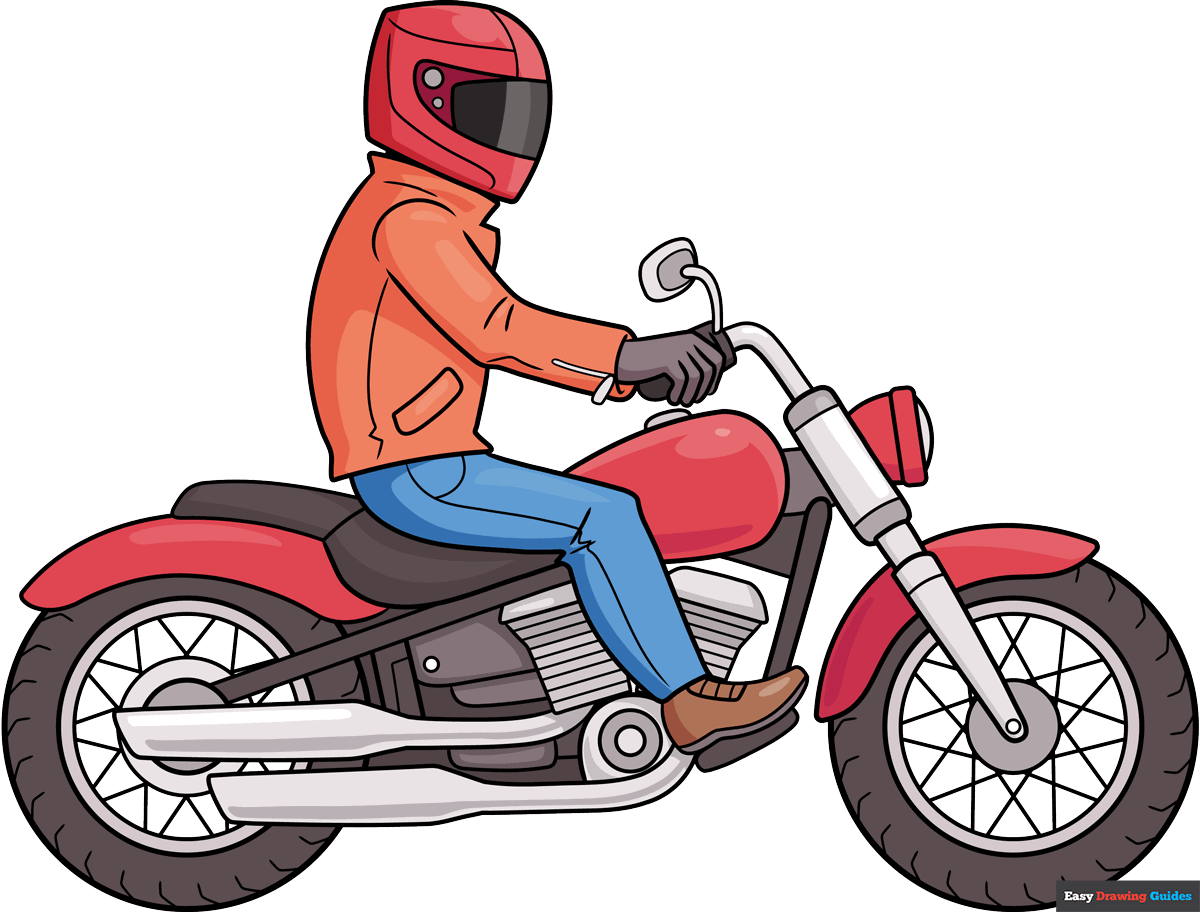 How to Draw a Motorbike Rider Featured Image