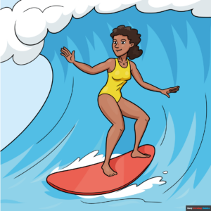 How to Draw a Surfer Featured Image