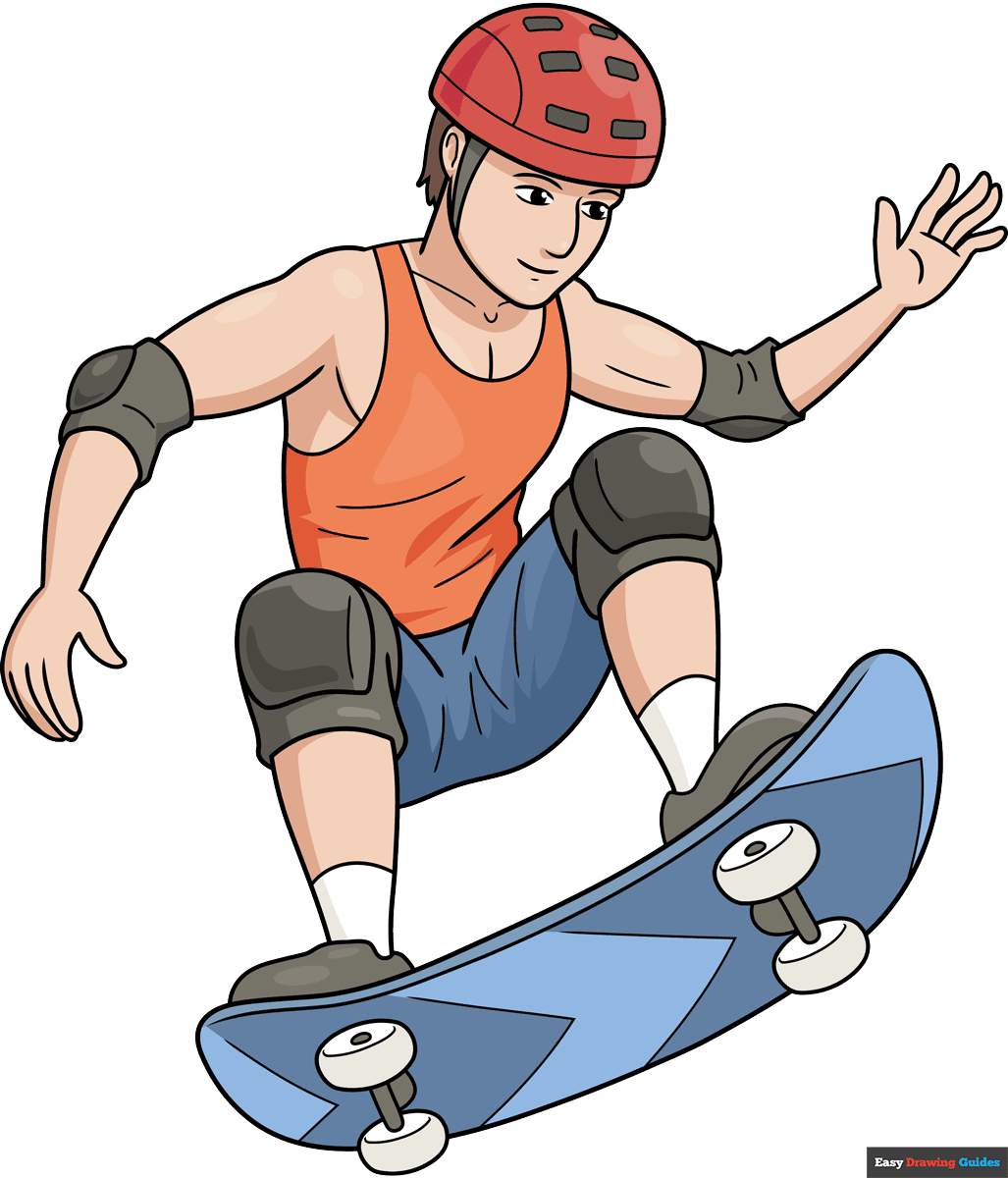 How to Draw Skateboarding Featured Image