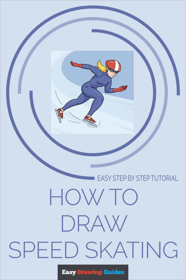 How to Draw Speed Skating Pinterest Image