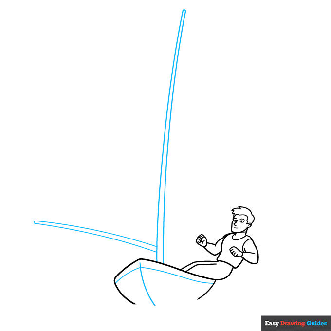 Sailing step-by-step drawing tutorial: step 6
