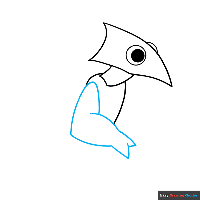 Rainbow Friends Yellow step-by-step drawing tutorial: step 4