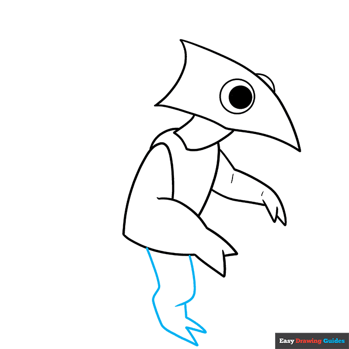 Rainbow Friends Yellow step-by-step drawing tutorial: step 6