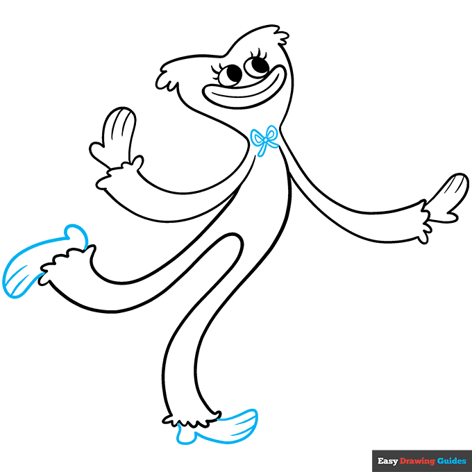 Kissy Missy step-by-step drawing tutorial: step 9