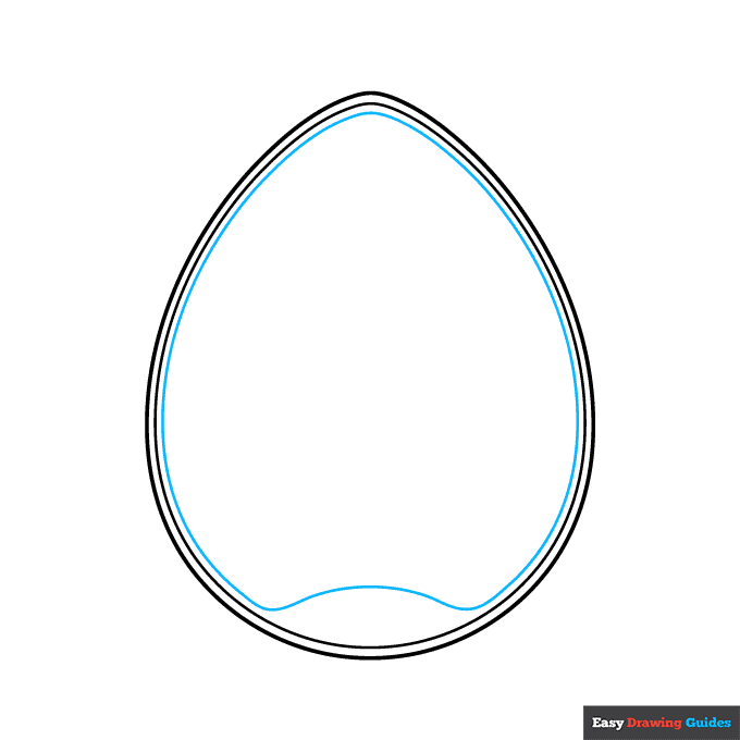 Anatomy of an Egg for Kids step-by-step drawing tutorial: step 3