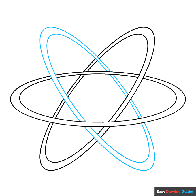Atom Structure Diagram for Kids step-by-step drawing tutorial: step 3