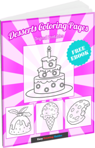 Desserts Coloring Pages 3D Cover Image