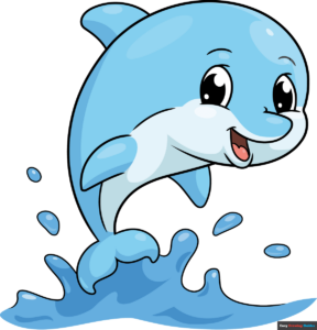 How to Draw a Cute Dolphin Featured Image
