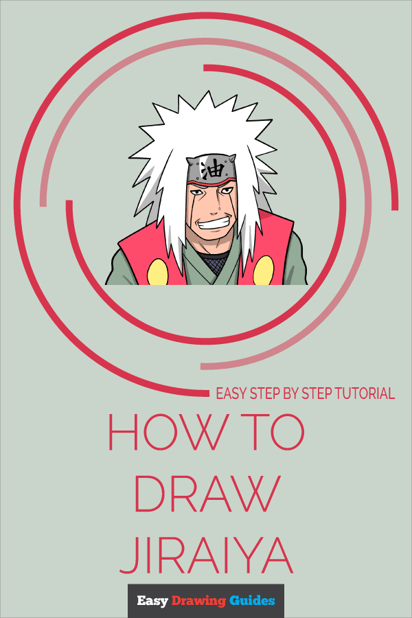 How to Draw Jiraiya Pinterest Image