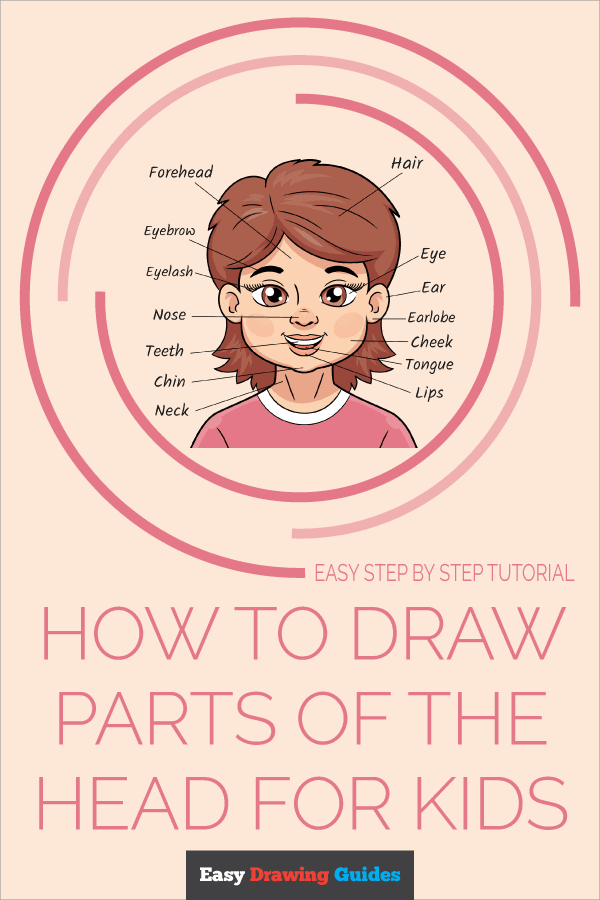 How to Draw Parts of the Head for Kids Pinterest Image