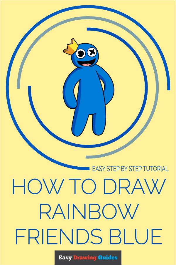 How to Draw Rainbow Friends Blue Pinterest Image