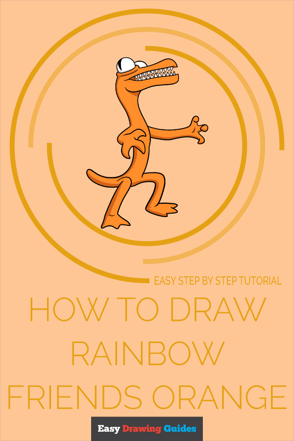 How to Draw Rainbow Friends Orange Pinterest Image
