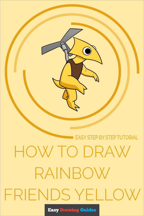 How to Draw Rainbow Friends Printable Thumbnail Pinterest Image