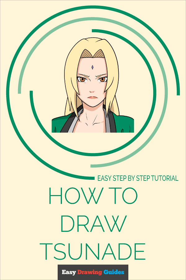 How to Draw Tsunade Pinterest Image