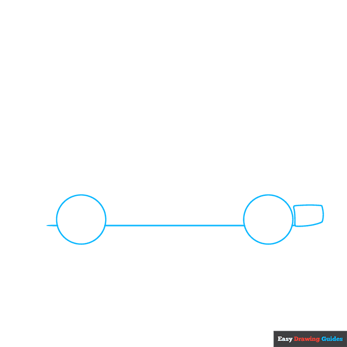 Parts of a Car for Kids step-by-step drawing tutorial: step 1