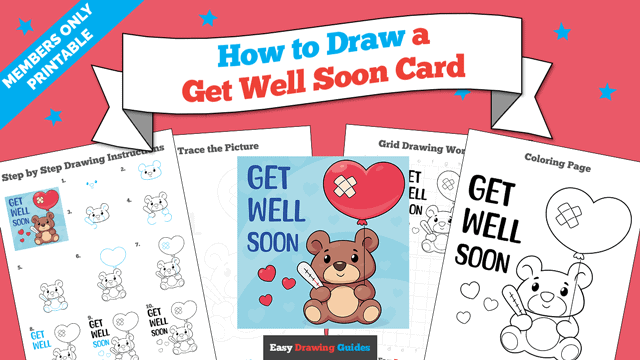 How to Draw a Get Well Soon Card Printable Thumbnail