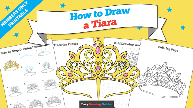 How to Draw a Tiara Printable Thumbnail