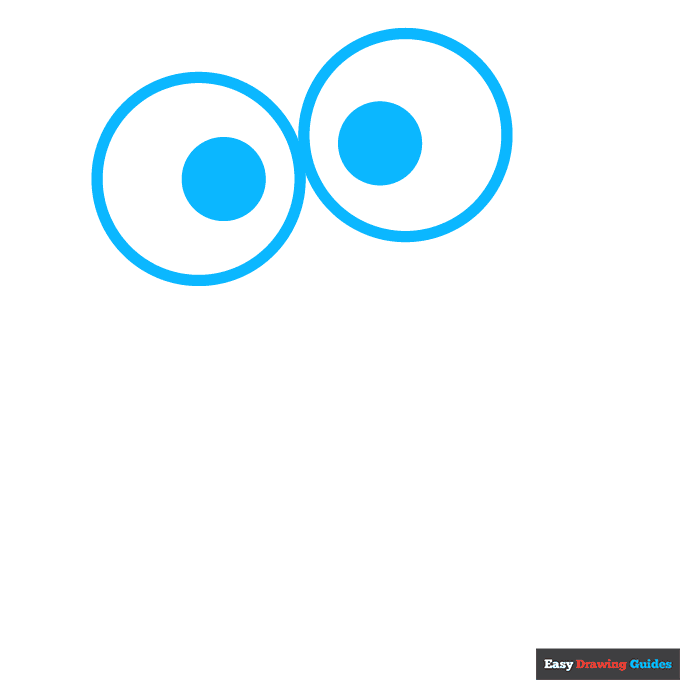 Keroppi from Sanrio step-by-step drawing tutorial: step 1