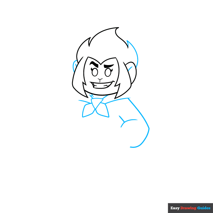 Monkie Kid step-by-step drawing tutorial: step 3