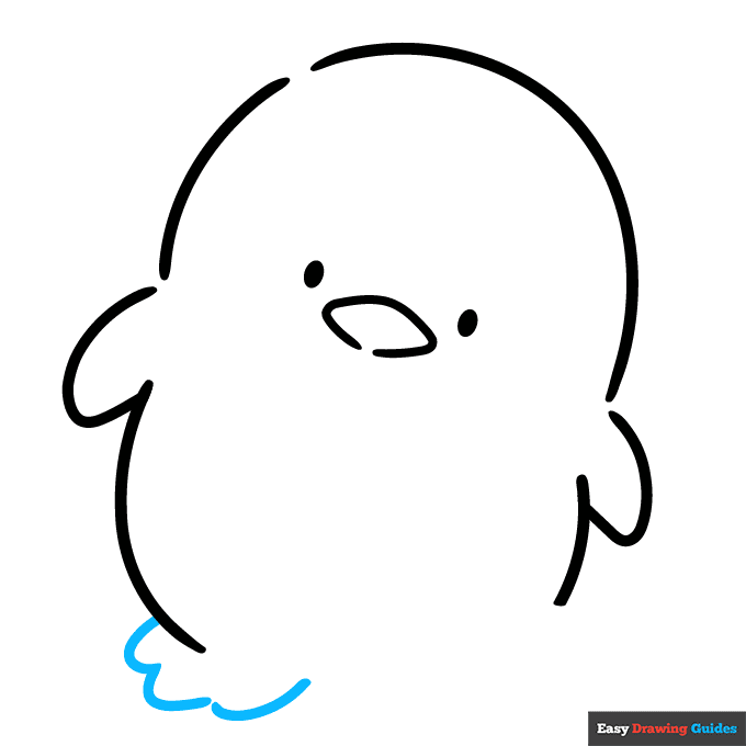 Tuxedo Sam from Sanrio step-by-step drawing tutorial: step 4