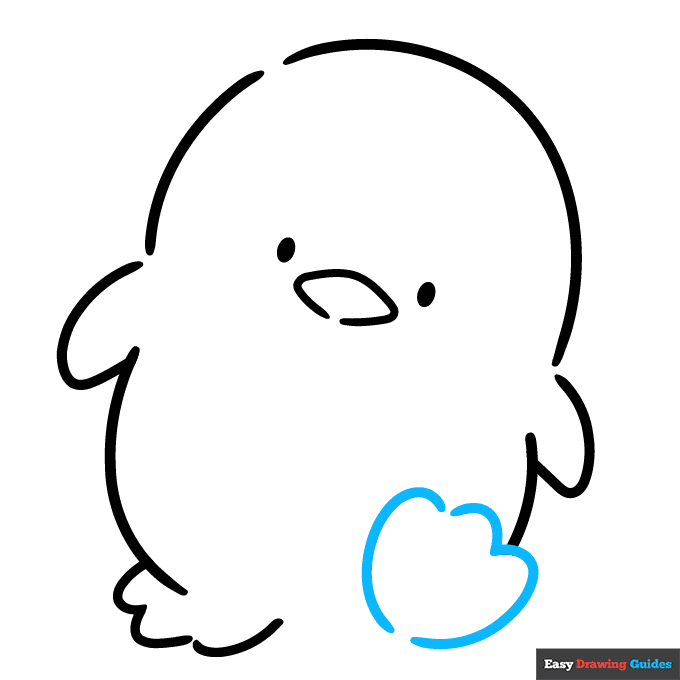 Tuxedo Sam from Sanrio step-by-step drawing tutorial: step 5